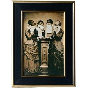 Vintage Victorian Women Mourning Portrait Oddity Victorians Spooky Cool Art Past